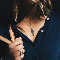 Silver Mini Disc Necklace