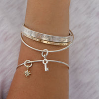 Silver Mini Dreamer's Key Bangle