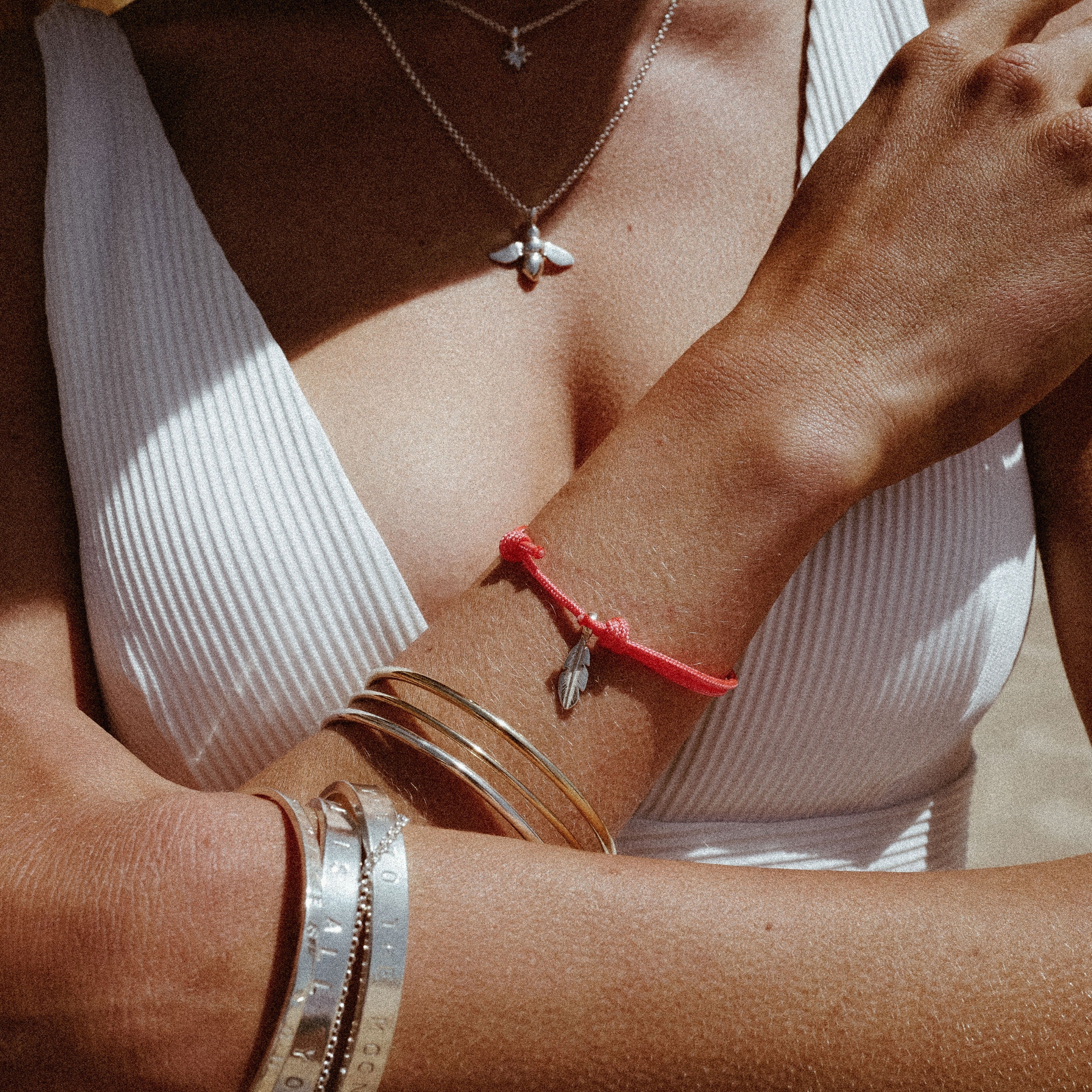 Silver Mini Feather Sailing Rope