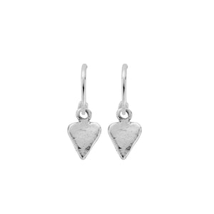 Mini Cupid Hoops With Mini Heart Charms