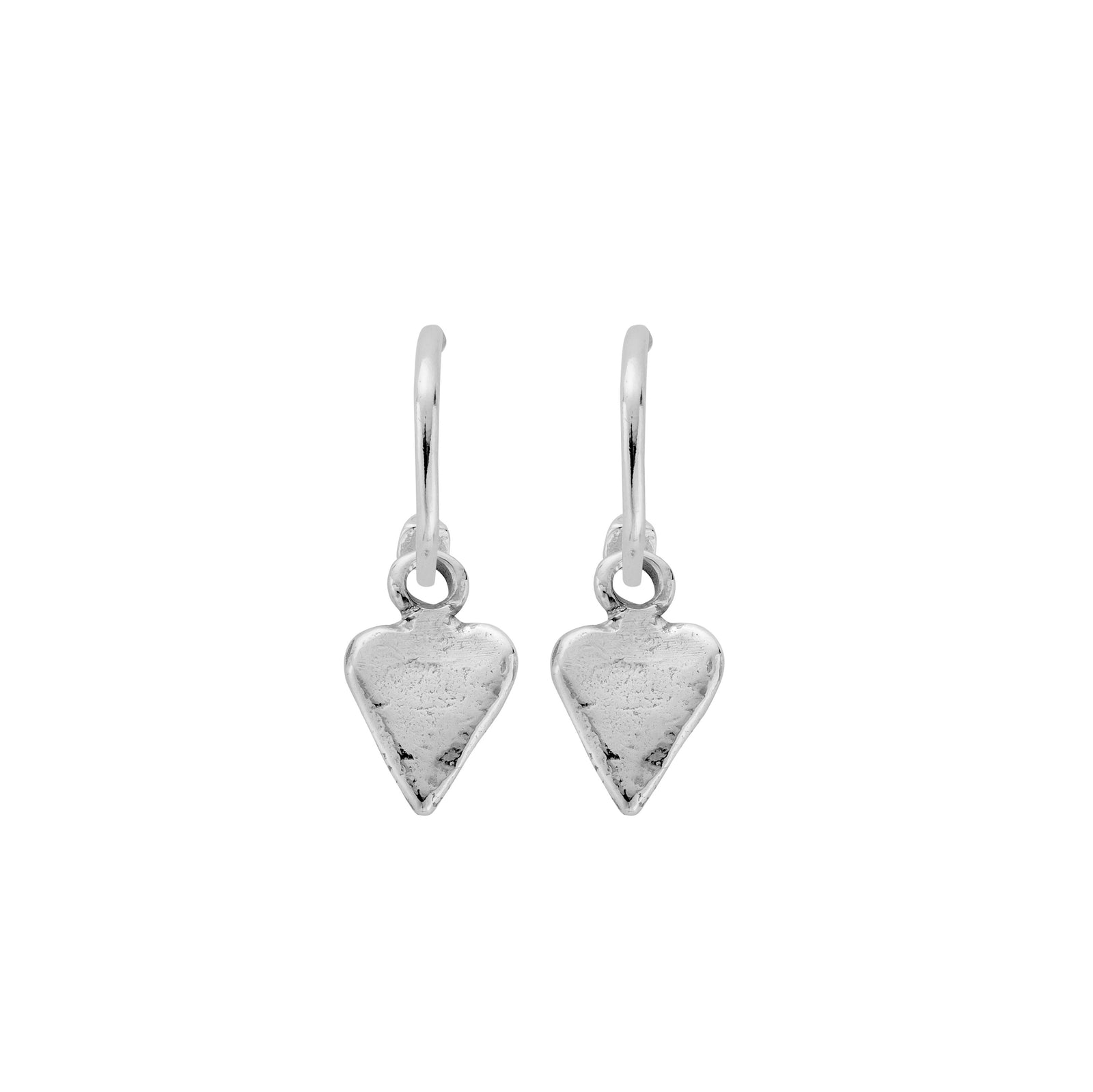 Mini Cupid Hoops With Mini Heart Charms