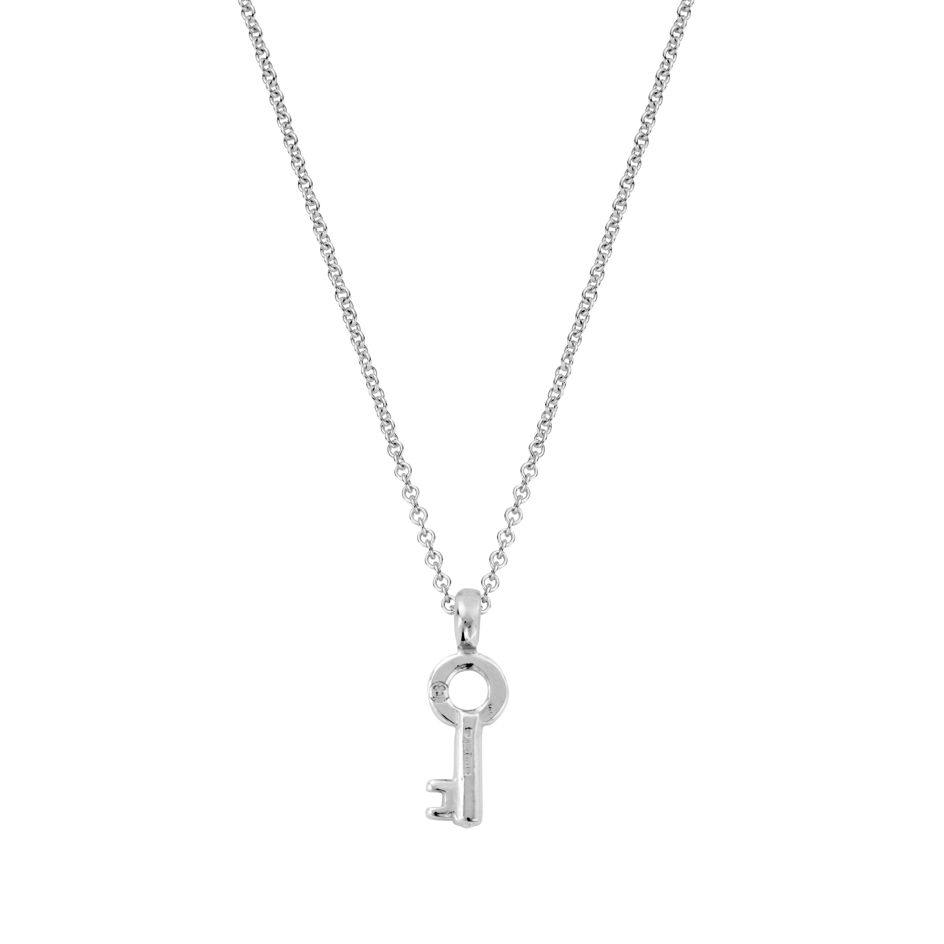 Silver Mini Dreamer's Key Necklace