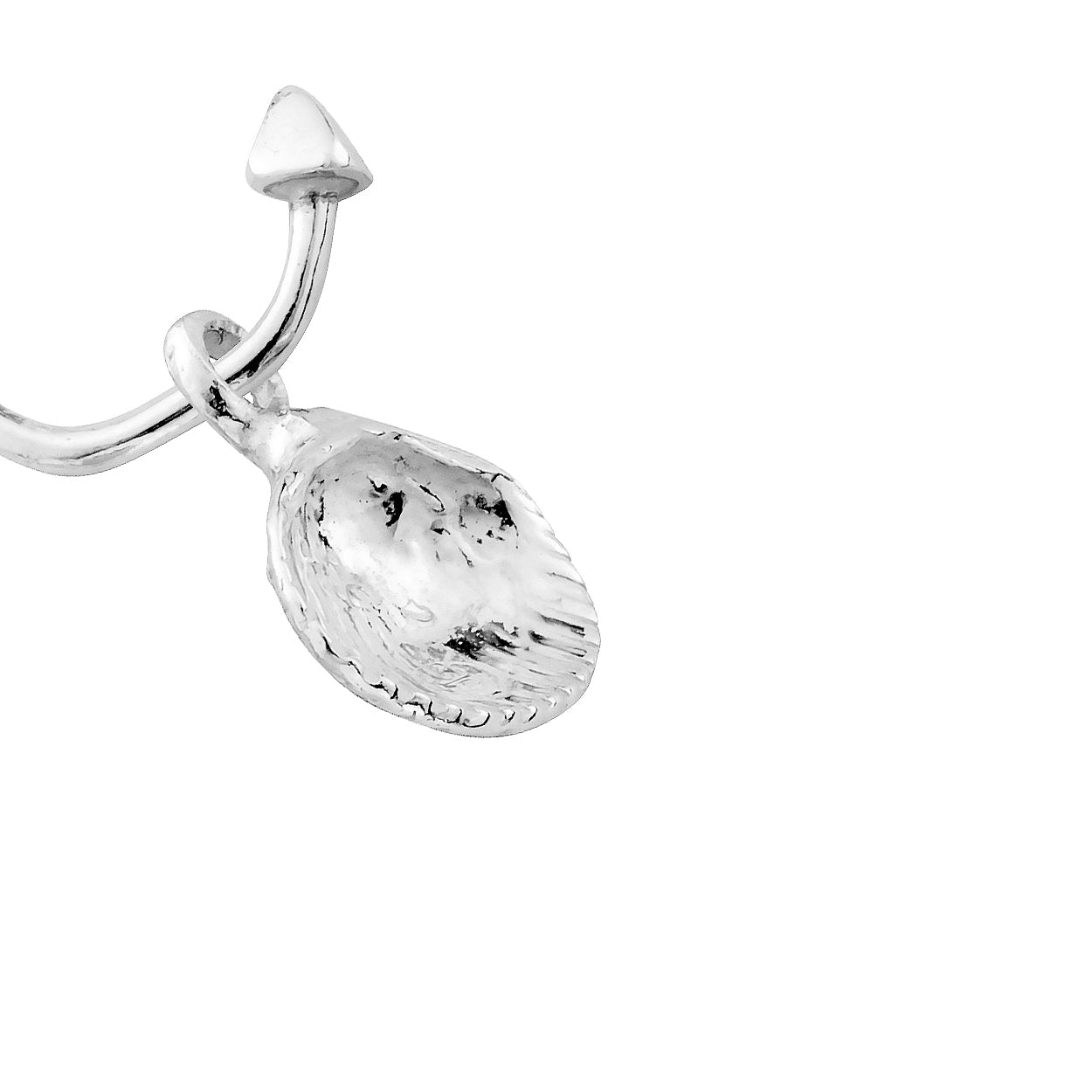 Silver Mini Shell Single Earring Charm