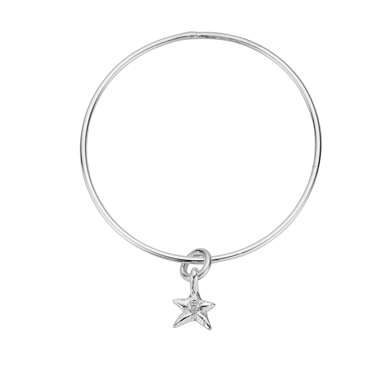 Silver Mini Star Bangle