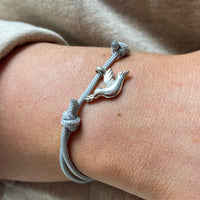 Silver Mini Turtle Dove Sailing Rope