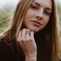 Silver Ruby Promise Ring