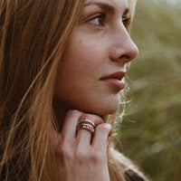 Silver Ruby Promise Ring