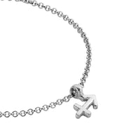Silver Sagittarius Mini Horoscope Chain Bracelet