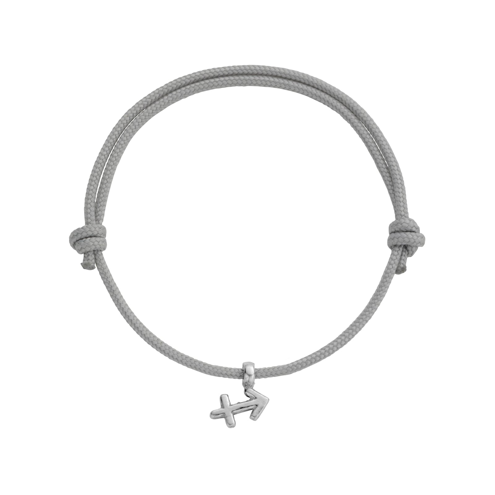 Silver Sagittarius Mini Horoscope Sailing Rope
