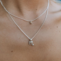 Silver Scorpio Mini Horoscope Necklace
