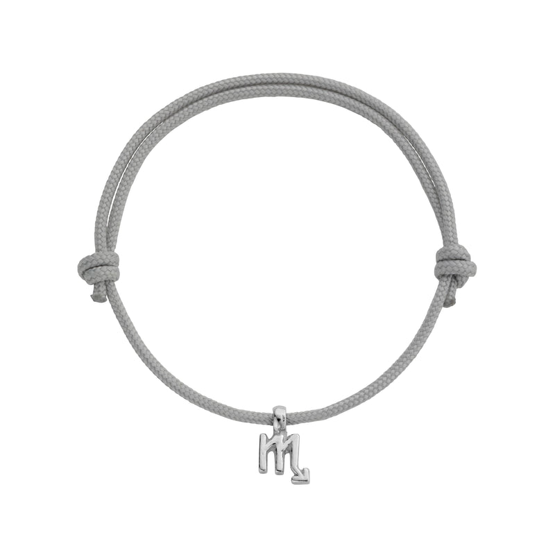 Silver Scorpio Mini Horoscope Sailing Rope