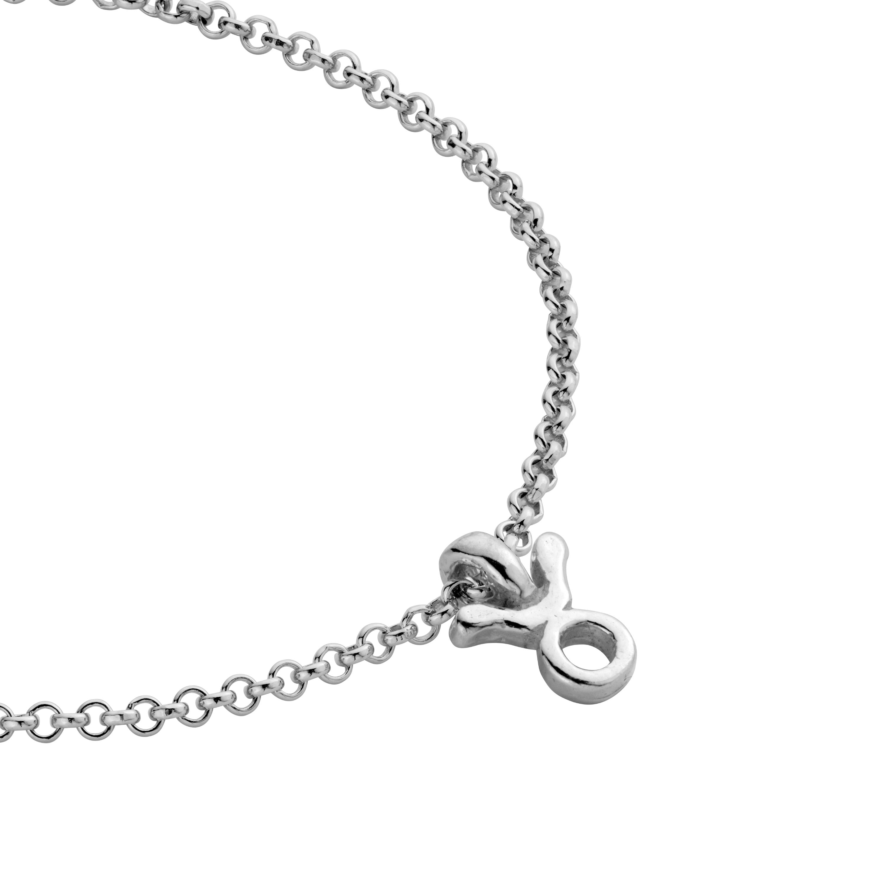 Silver Taurus Mini Horoscope Chain Bracelet