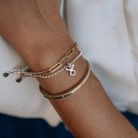 Silver Taurus Mini Horoscope Chain Bracelet