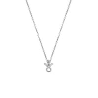 Silver Taurus Mini Horoscope Necklace