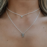 Silver Taurus Mini Horoscope Necklace