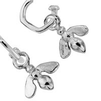 Tiny Cupid Hoops With Mini Honey Bee Charms