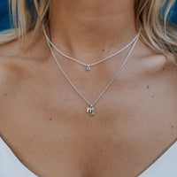 Silver Virgo Mini Horoscope Necklace