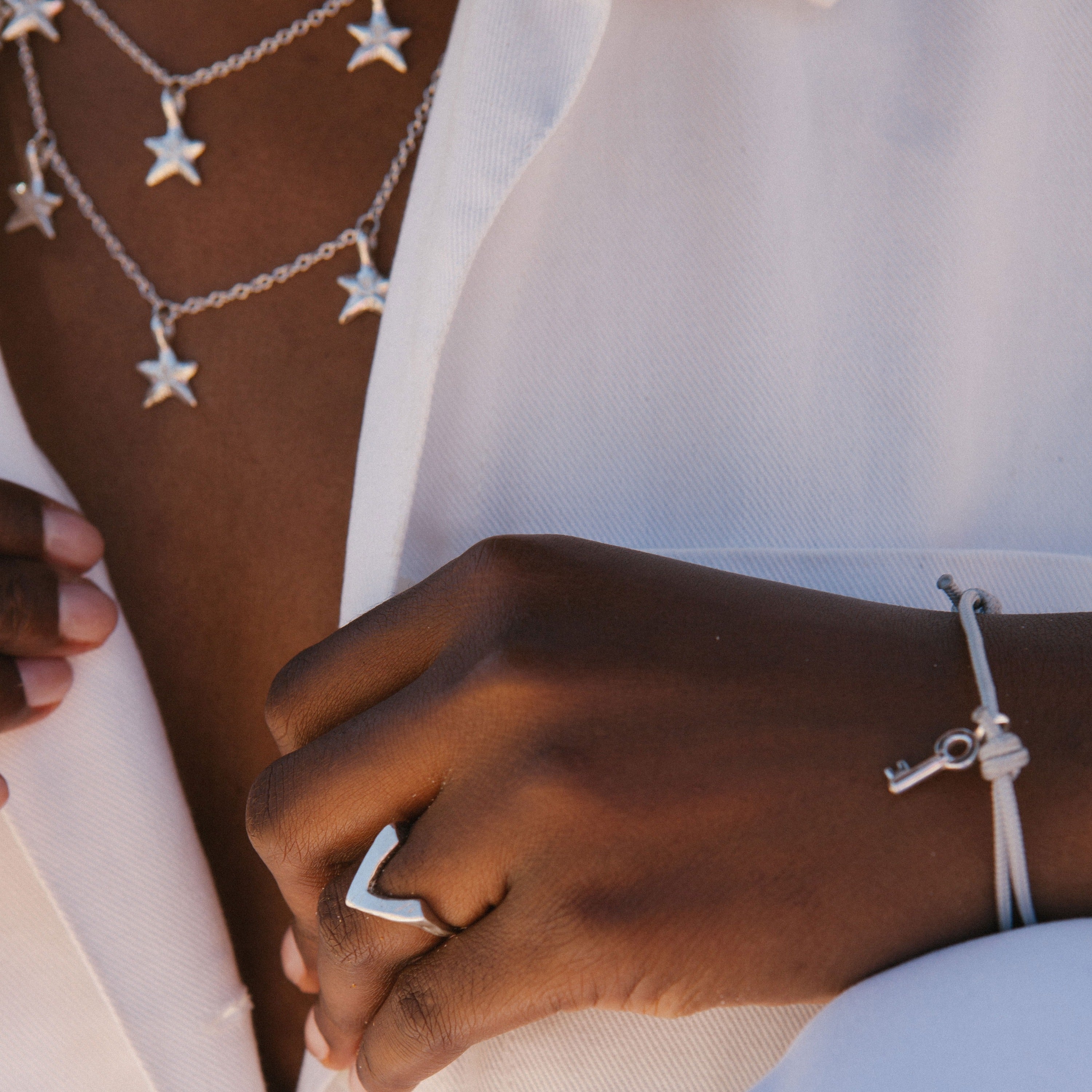Silver V Ring