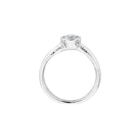RIKO Silver White Sapphire Ring