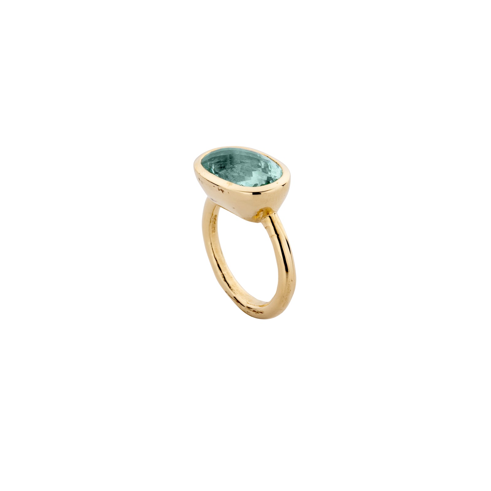 SKORPIOS Gold Aquamarine Ring