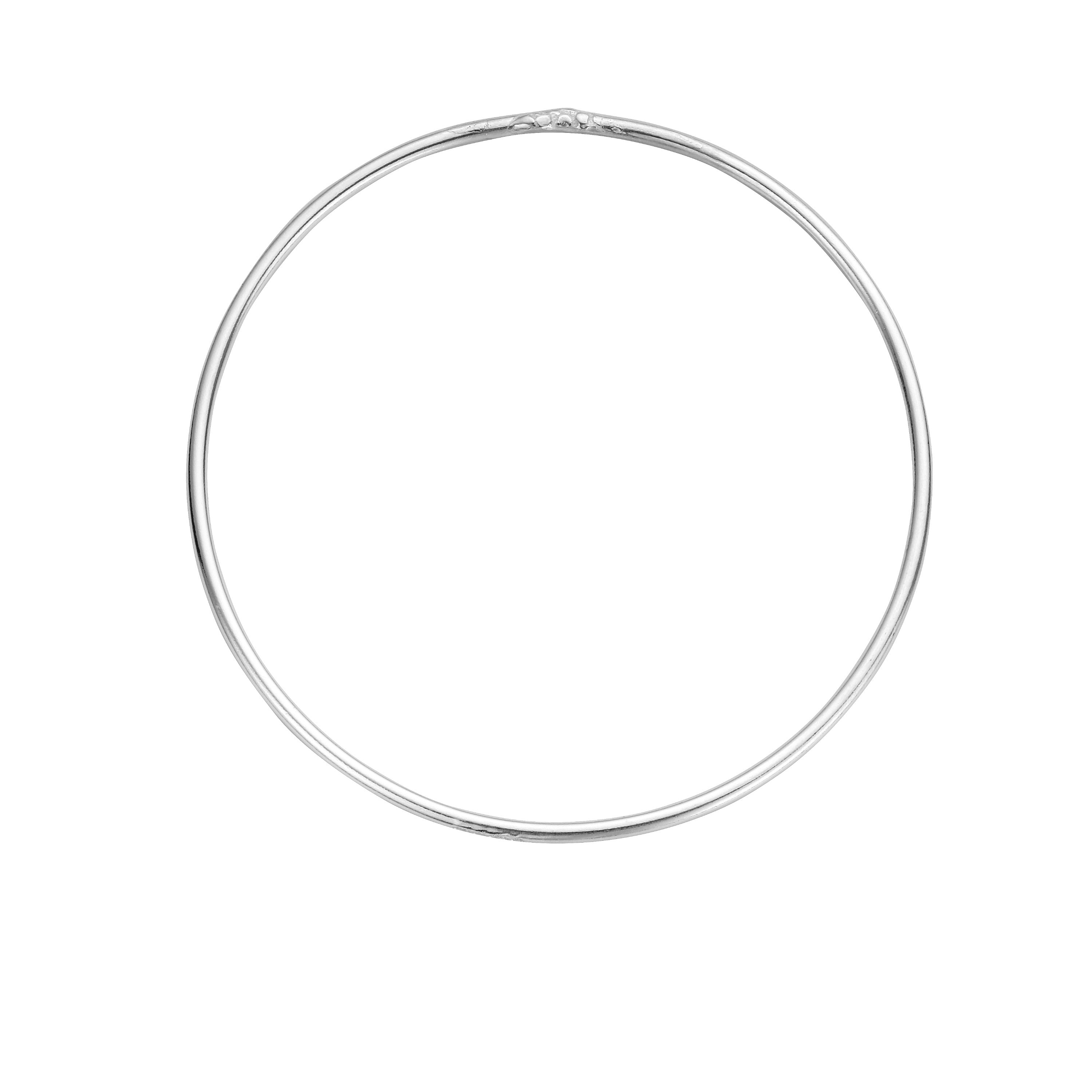 Unhallmarked - Silver Plain Mini Stack Bangle