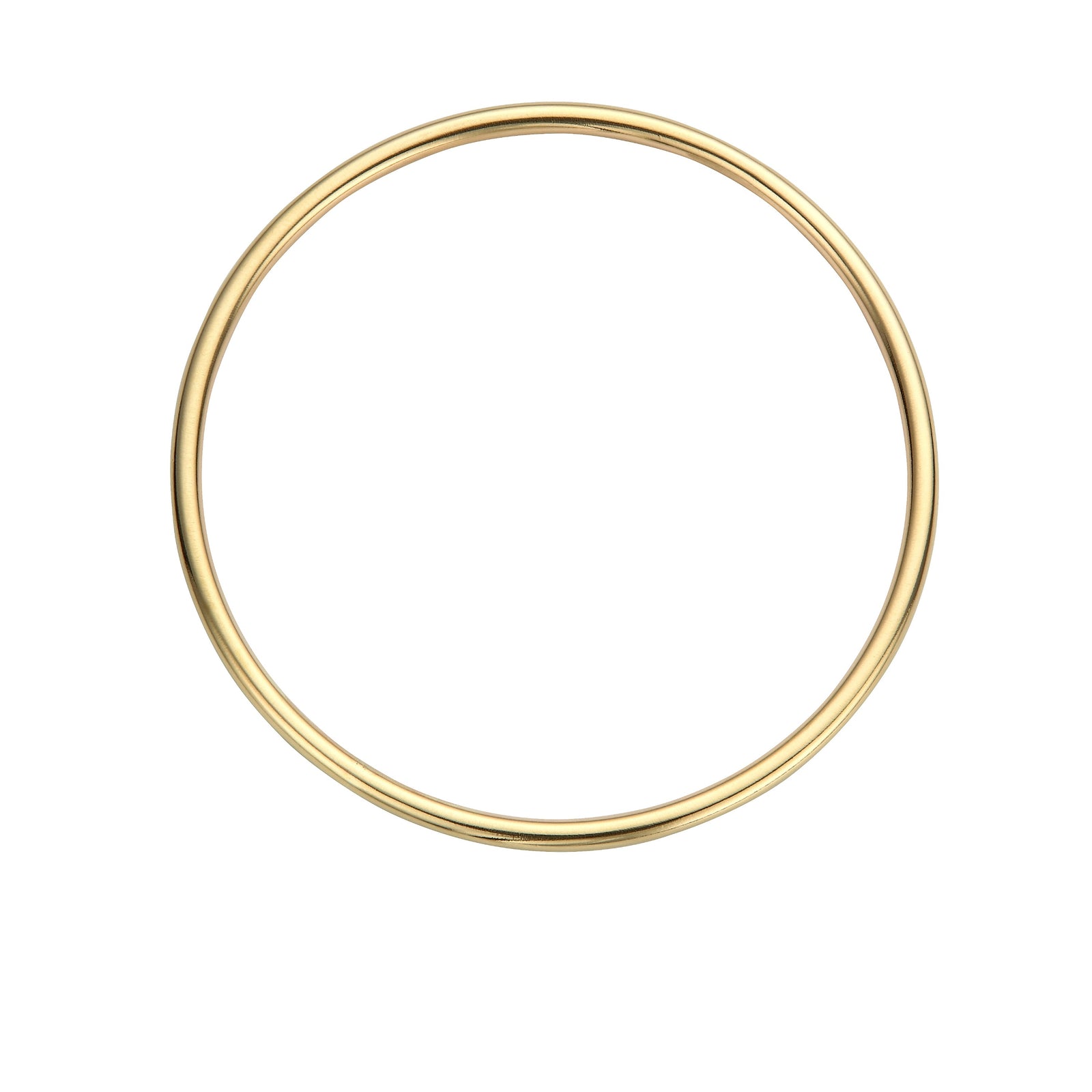 Unhallmarked - Gold Plain Maxi Stack Bangle