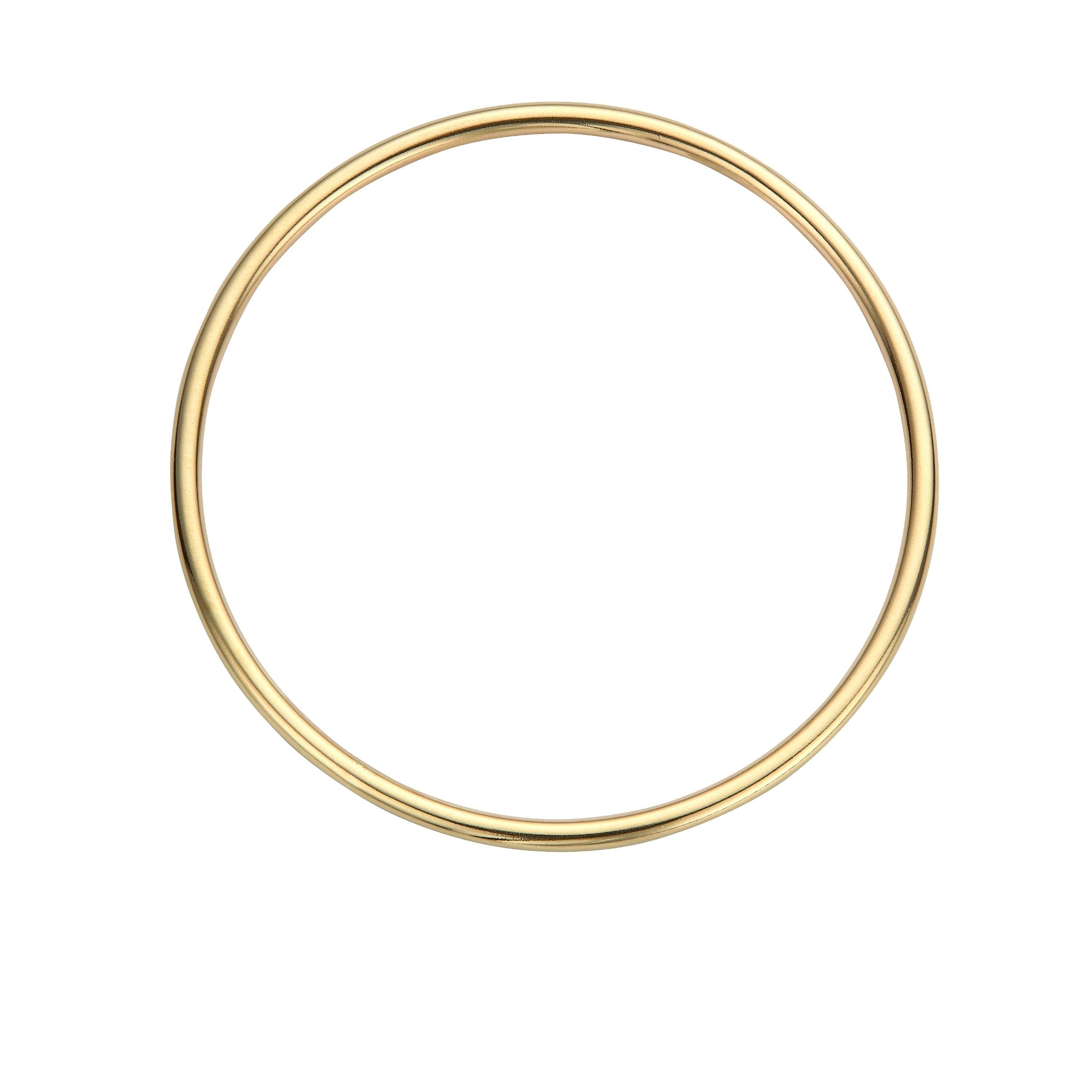 Unhallmarked - Gold Plain Maxi Stack Bangle