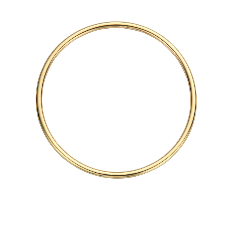Unhallmarked - Gold Plain Maxi Stack Bangle
