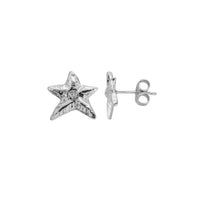 Silver Mini Star Stud Earrings