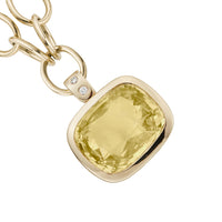 SUNNA Gold Yellow Sapphire & Diamond Necklace
