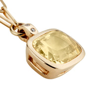 SUNNA Gold Yellow Sapphire & Diamond Necklace