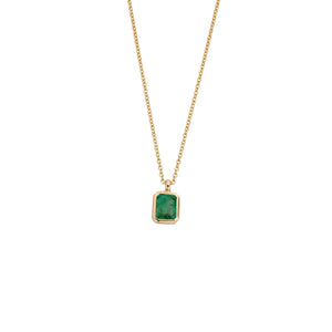 TATIANA Gold Emerald Necklace