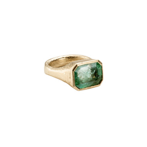 AEGEUS Gold Emerald Ring
