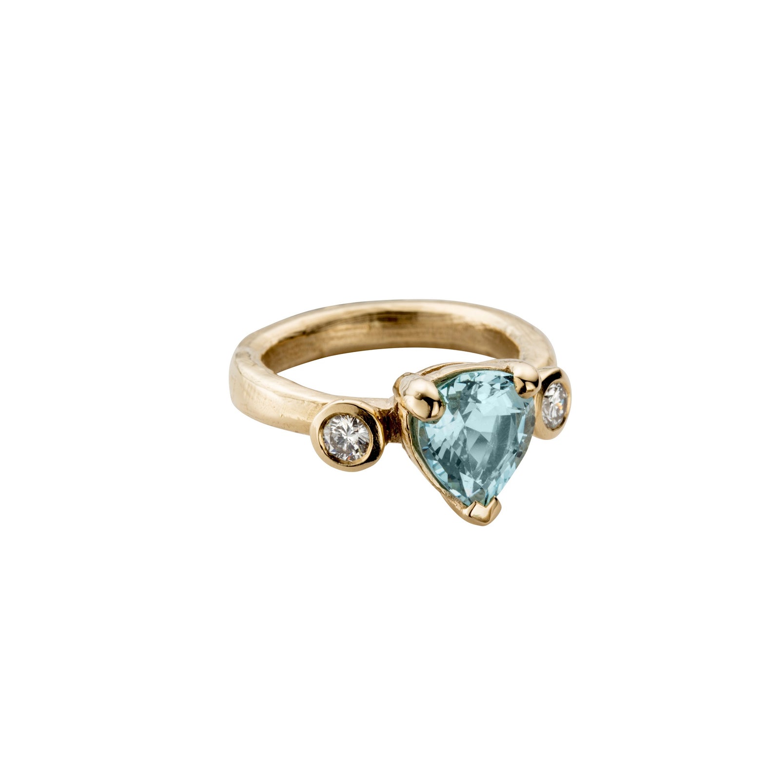ERATO Gold Aquamarine & Diamond Ring