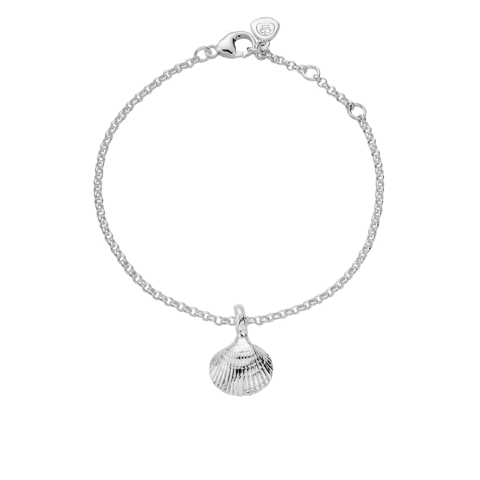 Silver Mini Shell Chain Bracelet