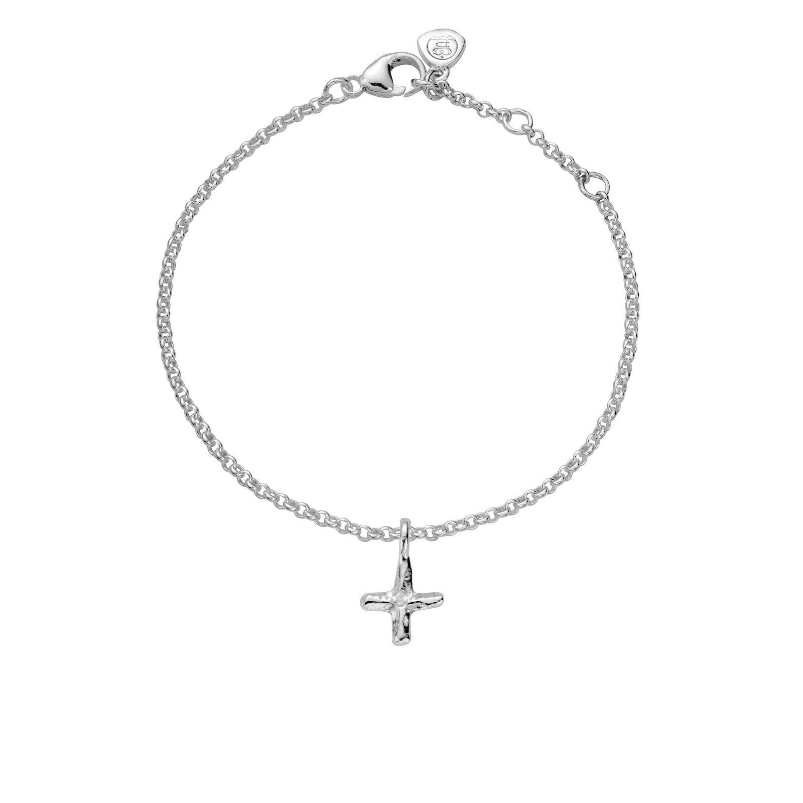 Silver Mini Kiss Chain Bracelet