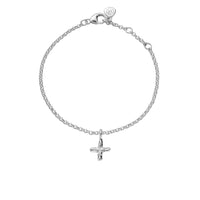 Silver Mini Kiss Chain Bracelet