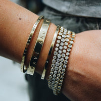 Gold Diamond Tennis Bracelet