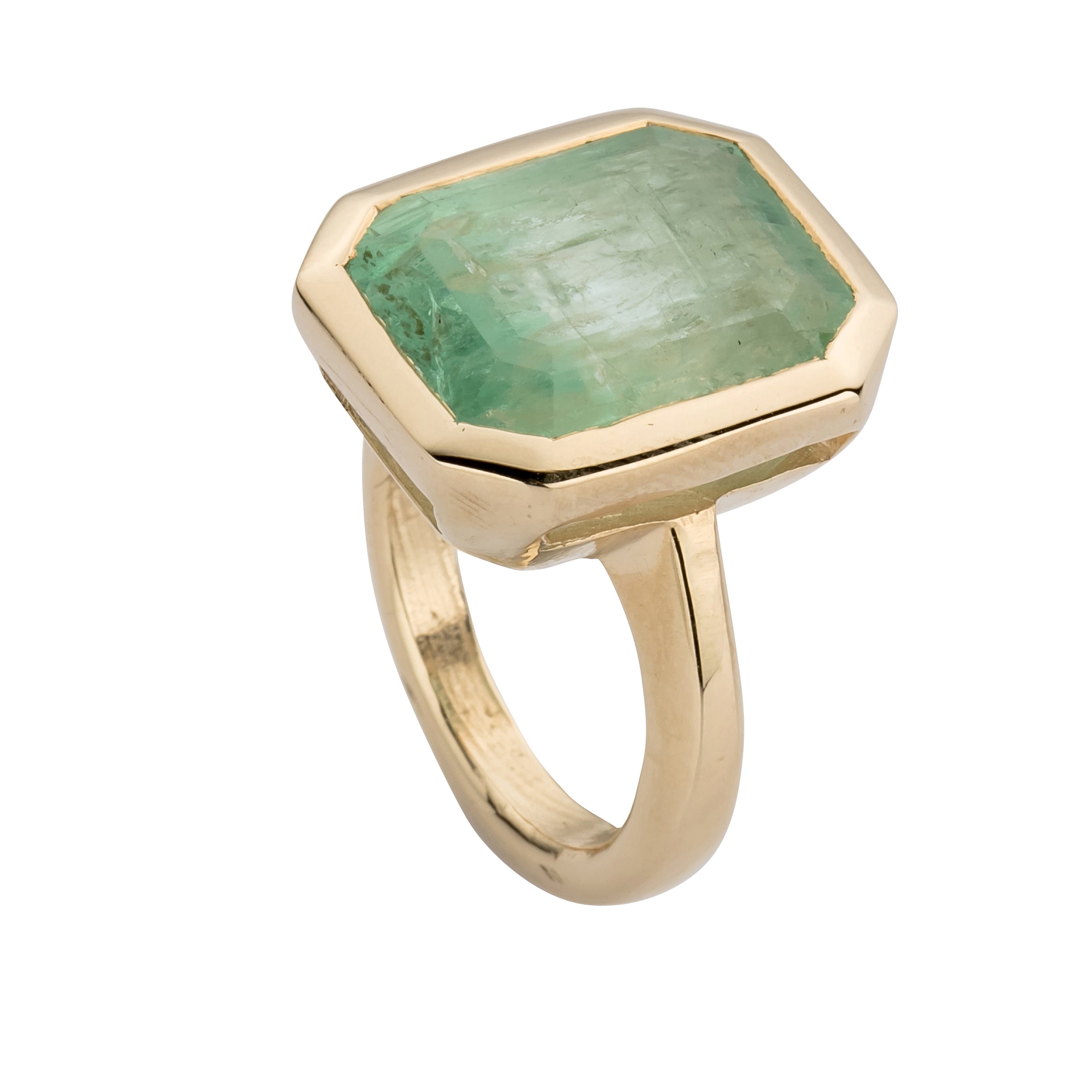 THEIDA Gold Emerald Ring