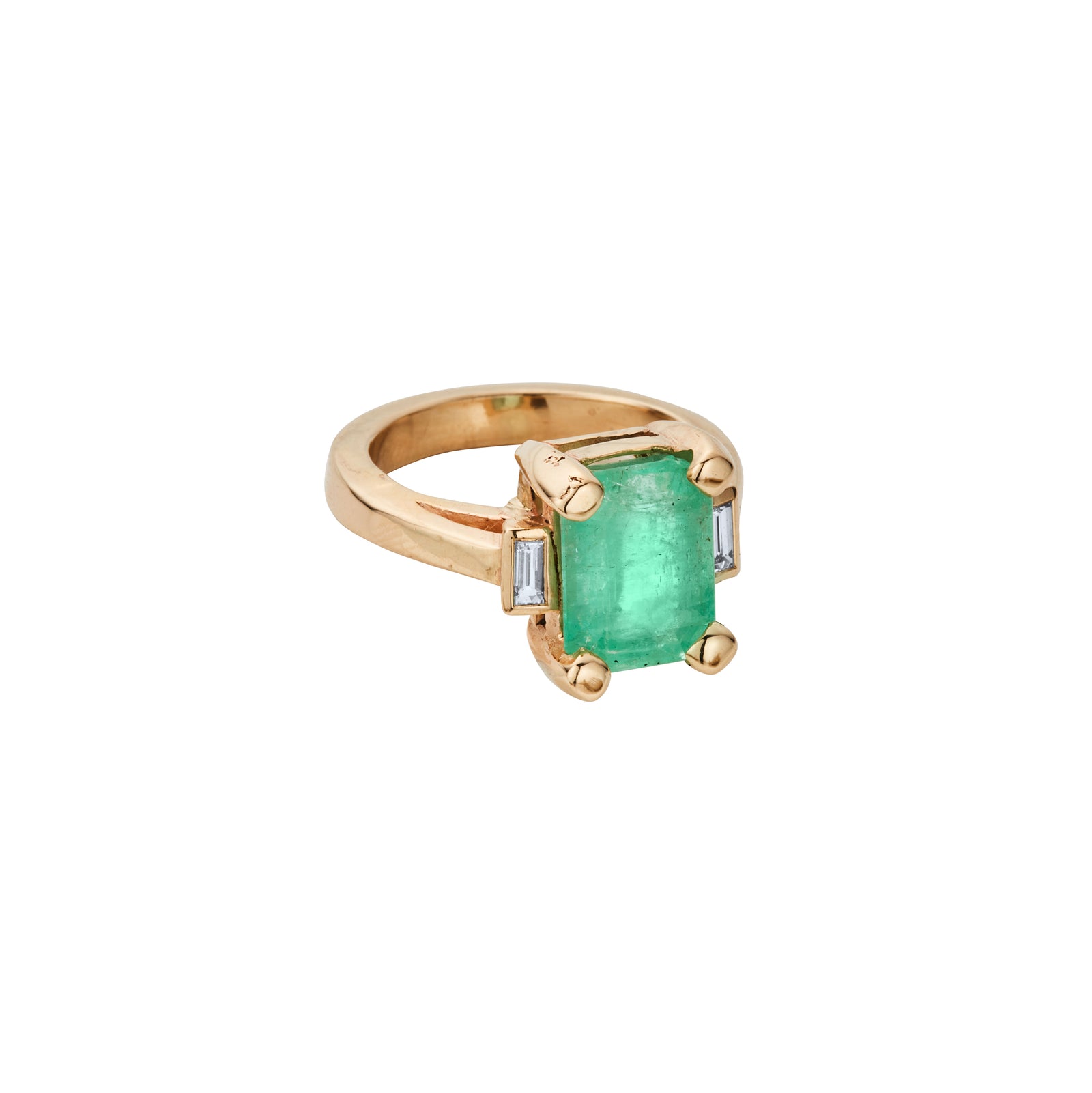 UMA Gold Emerald & Diamond Ring