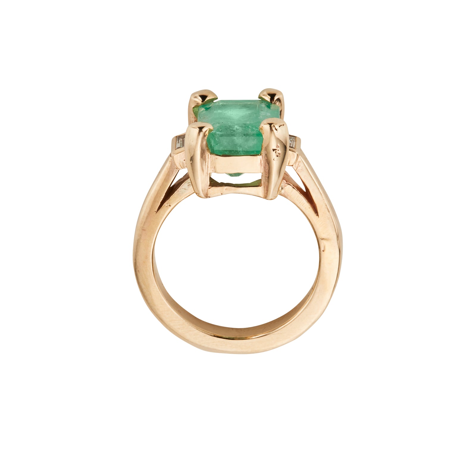 UMA Gold Emerald & Diamond Ring