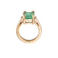 UMA Gold Emerald & Diamond Ring