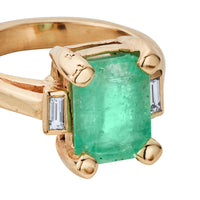 UMA Gold Emerald & Diamond Ring