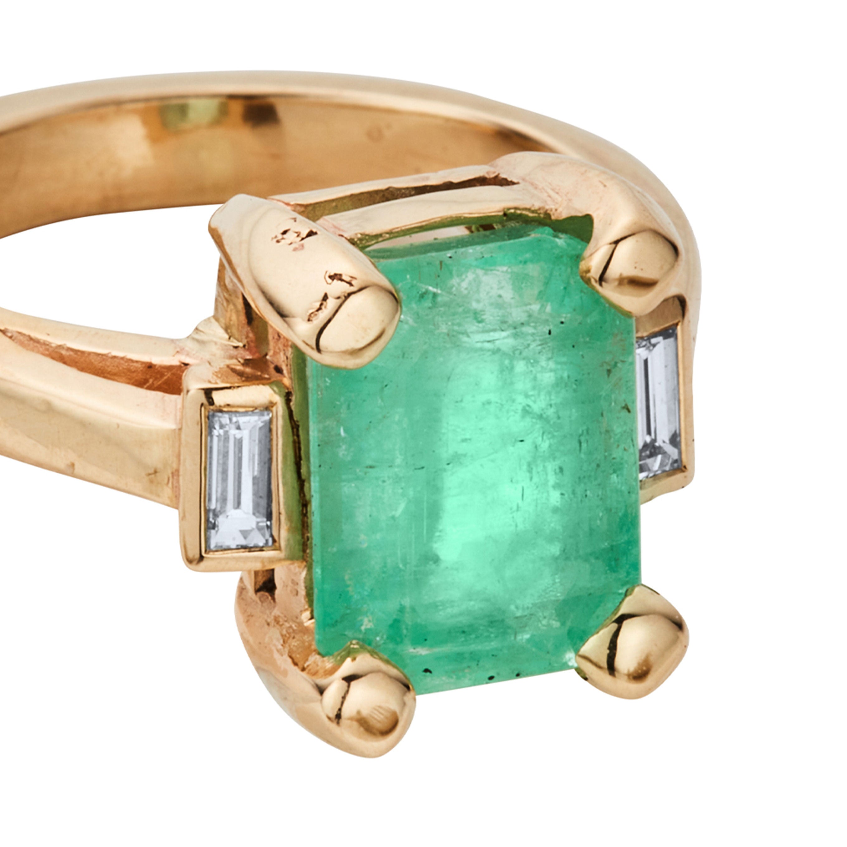 UMA Gold Emerald & Diamond Ring