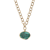 VENUS Aquamarine Gold Necklace
