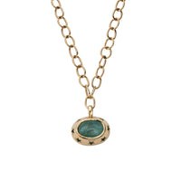 VENUS Aquamarine Gold Necklace