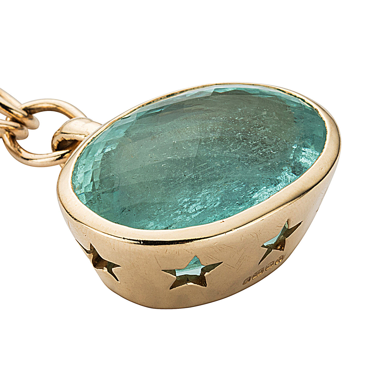VENUS Aquamarine Gold Necklace
