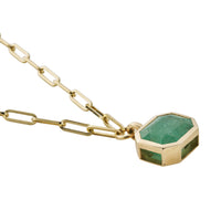 VERITY Gold Emerald Trace Chain Necklace