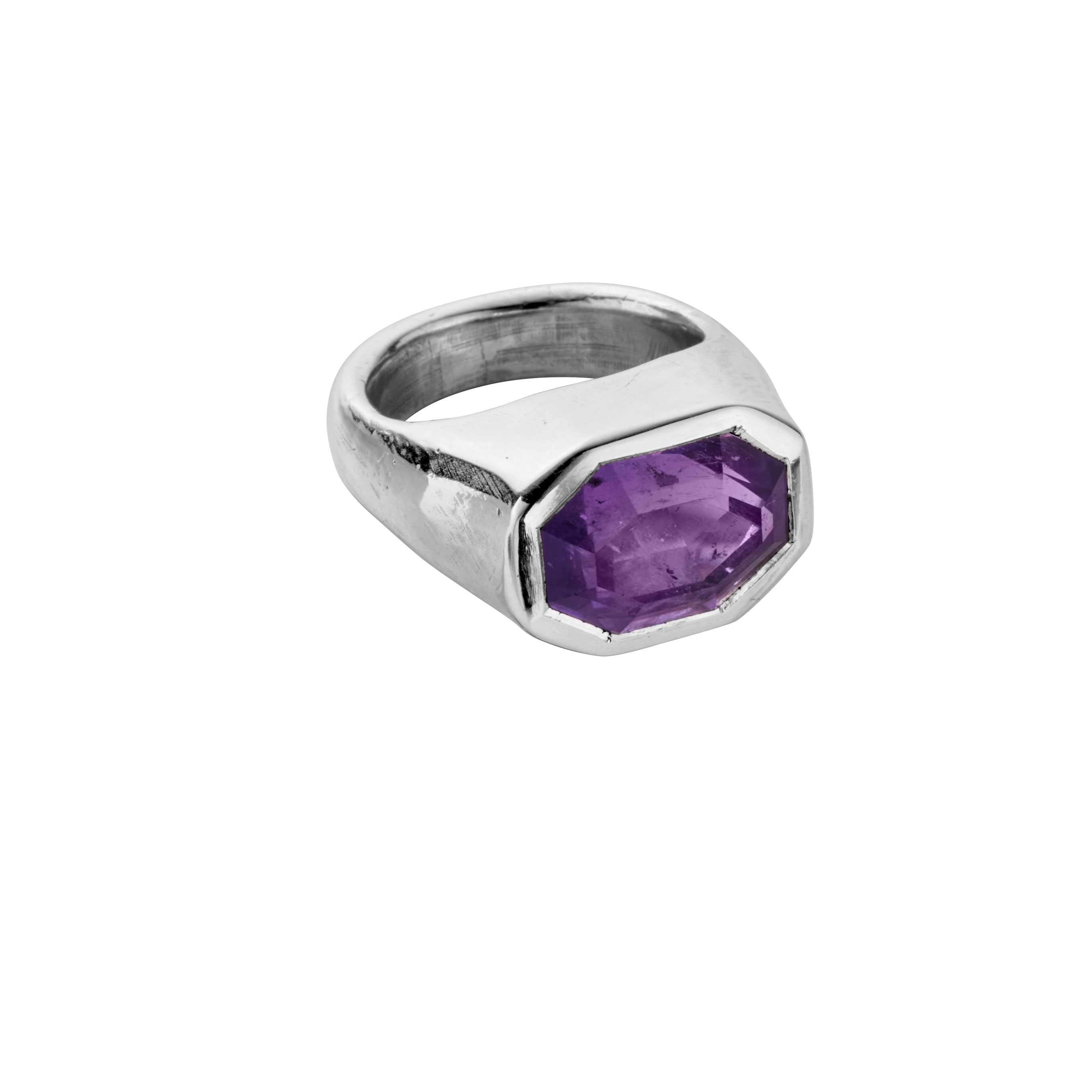 VIOLA Silver Amethyst Ring