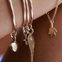 Gold Maxi Grateful Heart Bangle